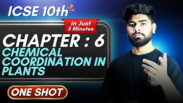 Biology Chapter 6 Chemical Coordination One Shot - in 5 Minutes || ICSE Class 10 || ICSE Biology