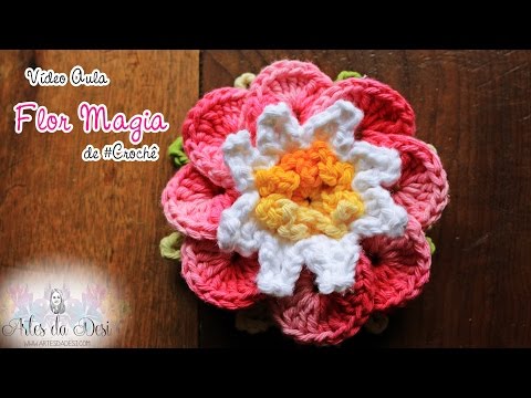 Flor de #crochê Magia  - Artes da Desi
