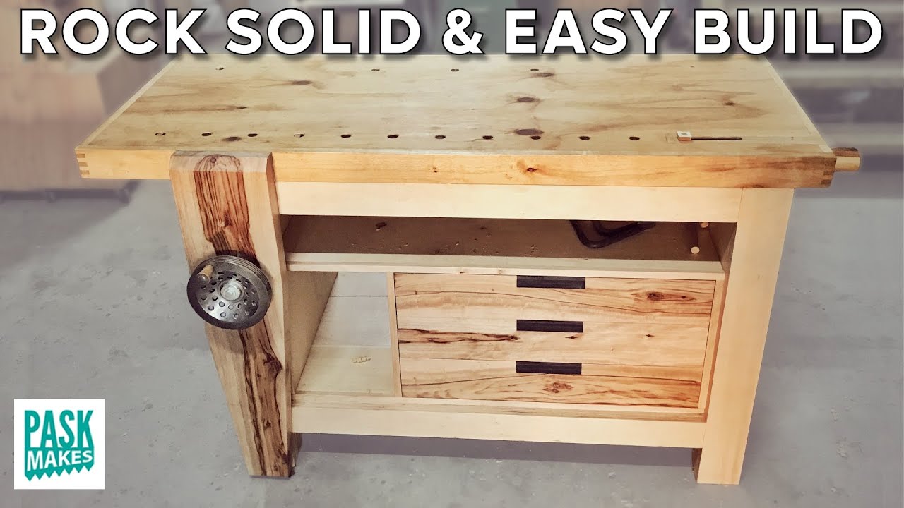 Solid Workbench - Cheap and Easy to Build - YouTube