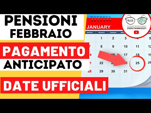 PAGAMENTO PENSIONI FEBBRAIO 2021 - ufficiale INPS
