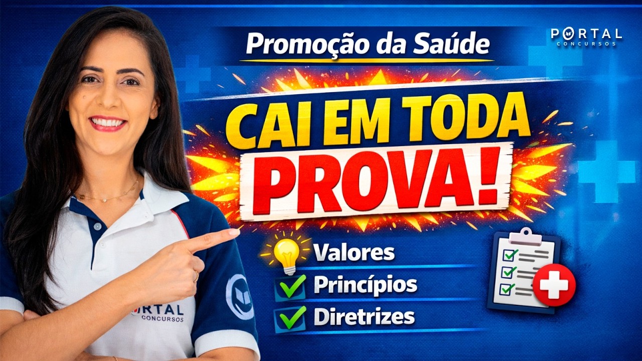 POLÍTICA DE PROMOÇÃO DE SAÚDE: TUDO que cai em prova! | Valores, princípios e diretrizes.