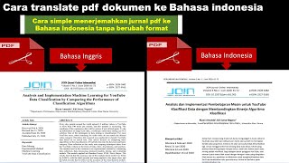 cara translate jurnal pdf bahasa inggris ke indonesia (2 cara translate pdf tanpa berubah format)