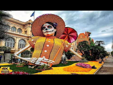 Video: Menton limon festivali - barcha sitrus mevalarining bayramidir