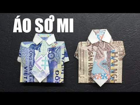 Xếp Áo Sơ Mi Bằng Tiền Giấy ZOOM - Xếp Giấy Origami. | Foci