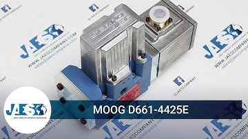 MOOG D661-4425E - Servovalve with bushing and integrated 24 Volt Electronics ISO 4401 Size 05