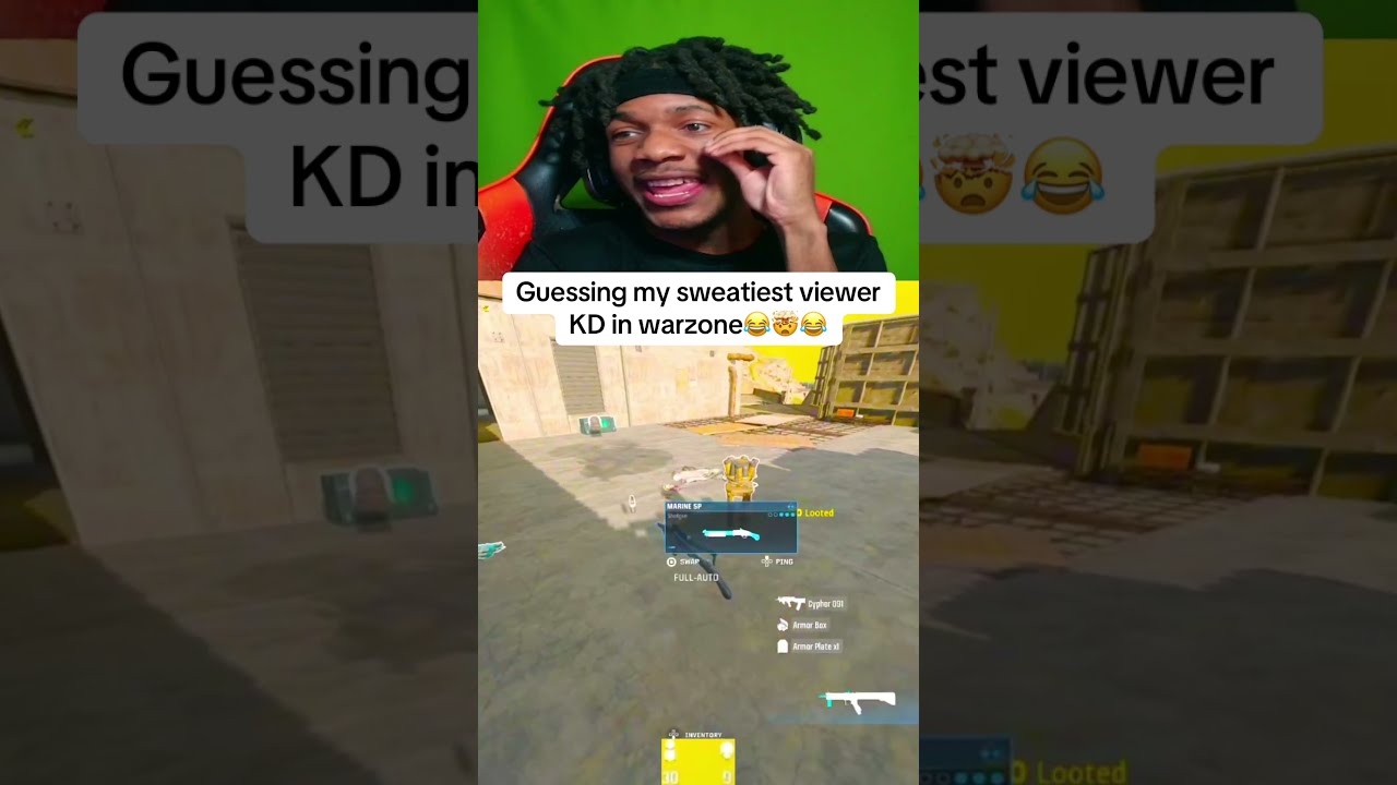 Guessing My Sweatiest Viewer KD In Warzone Warzonefunnyclips Gaming