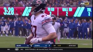 Adam Shaheen touchdown Bears vs Giants 2018
