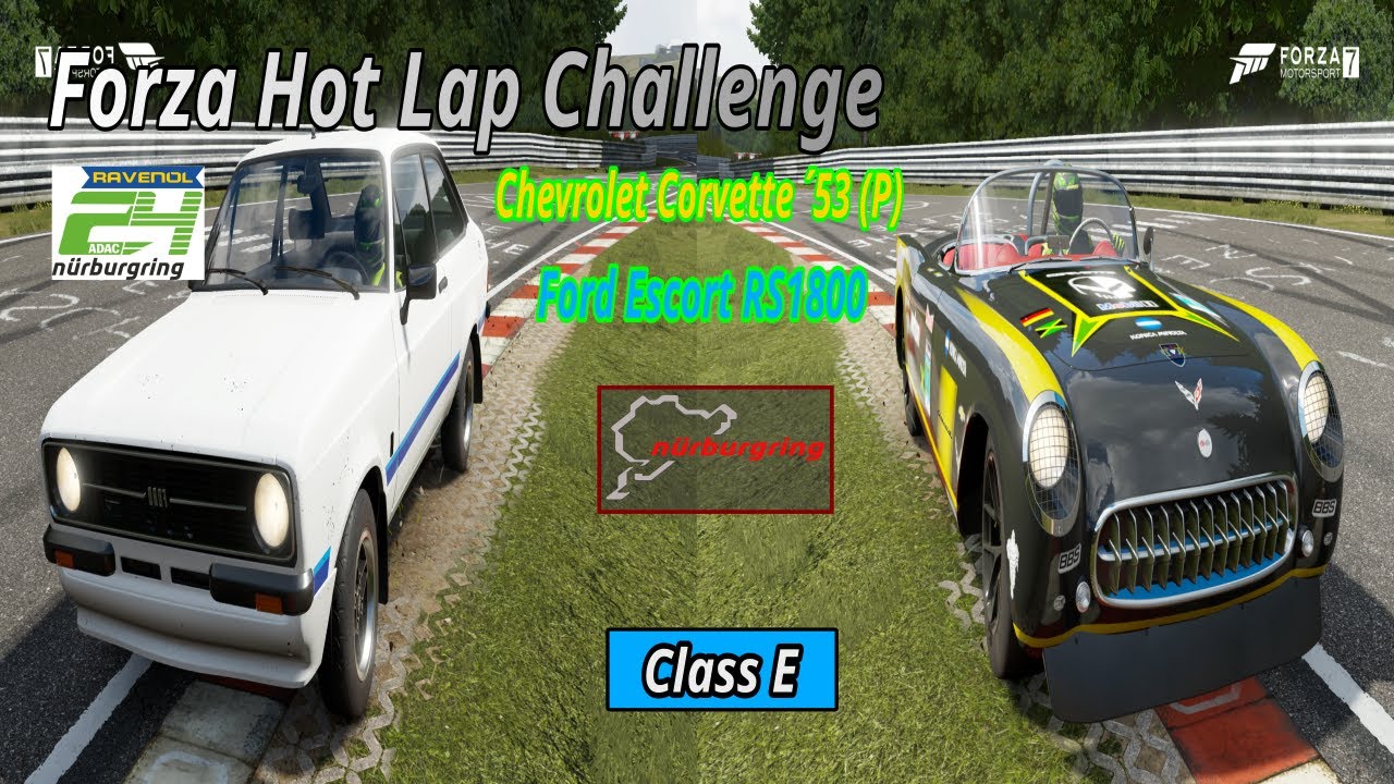 Ford Escort RS1800 vs Chevrolet Corvette ´53 (P) Nürburgring 24H HLC !!