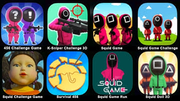 456 Challenge Game, K Sniper Challenge 3D, SquidGame, Squid Game Challenge, Survival 456