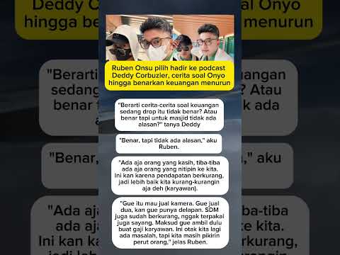 Sepertinya faktor ekonomi lah penyebabnya, #viral #fyp #artis #rubenonsu #berita