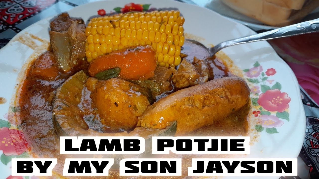 Потджи из баранины с моим сыном Джейсоном.