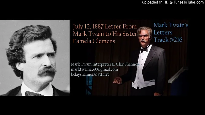 July 12, 1887 Letter From Mark Twain to His Sister...