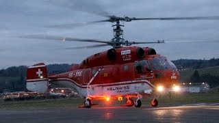 Kamov Ka-32 Heliswiss Startup, Take-Off & Landing