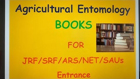 Entomology books for  ICAR- JRF, SRF, NET, ARS, SAU