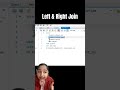 Left right join in sql #dataanlysis #joins #leftjoin #sql #workbench