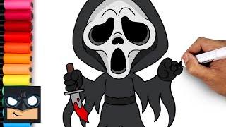 How To Draw Ghostface| SCREAM