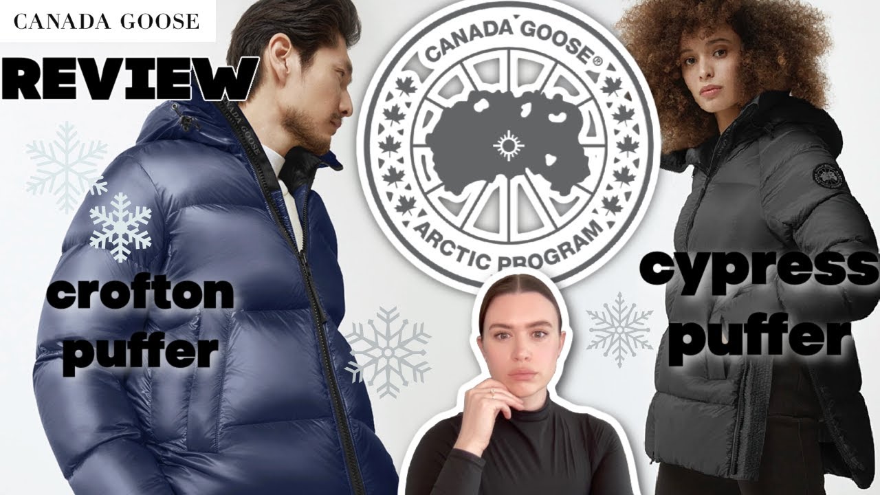 bereiken Luidspreker warmte CANADA GOOSE Women's Cypress Puffer and Men's Crofton Puffer Coat Review -  YouTube