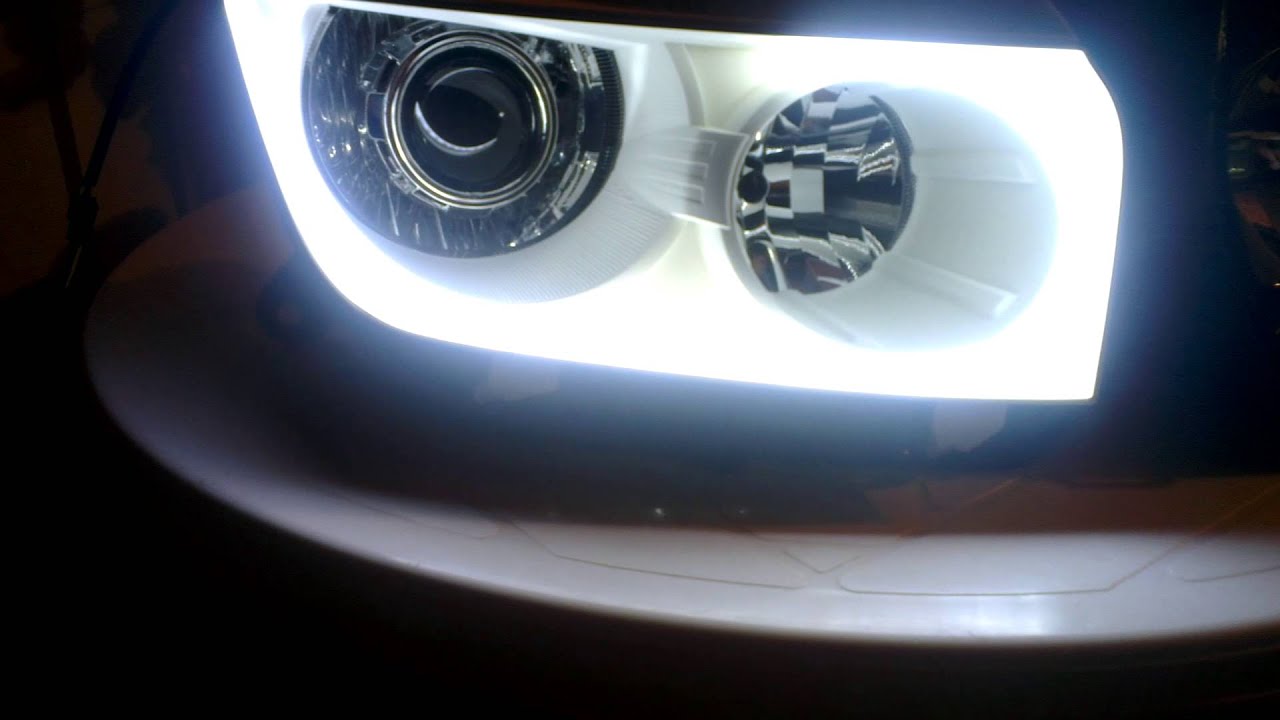 Фара рено дастер с линзой и белой маской. - YouTube
