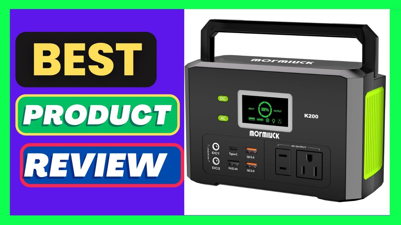 mormluck Portable Power Station 200W (400W Peak),Mormluck