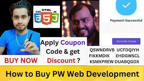 @PhysicsWallah Web Development Course Coupon Code। How to Buy PhysicsWallah Web Development Course