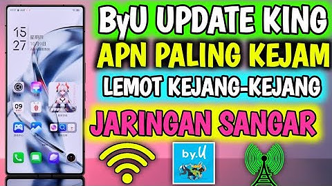 APN ByU Tercepat Paling Stabil Speednya Mendidih Gila Banget Buruan Coba 