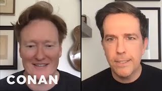 Conan Gets Too Close To Ed Helms During His Interview | CONAN on TBS Wealth