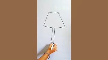 lamp drawing #shorts #art #drawing #trending #shortsfeed #youtubeshorts #diy #easy #draw