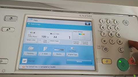 How to check print colour of Canon IR Advance C 5030 C 5250i . C 5045