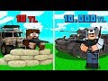 1 TL ASKER VS 10.000 TL ASKER! 😱 - Minecraft