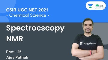 Spectrocscopy | NMR - 25 for CSIR NET 2021 By Ajay Pathak