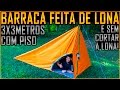 Como Fazer uma Barraca de Lona 3x3 com Piso (e sem cortar!)