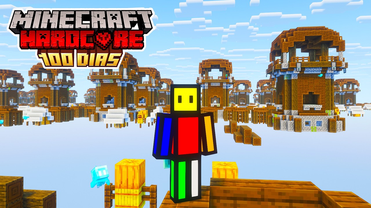 Sobreviví 100 Días en un Mundo de OUTPOST INFINITAS en Minecraft Hardcore