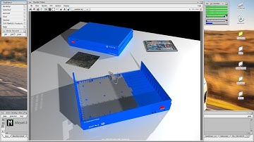 Rendering an SGI Indy case in Maya 6.5 on an SGI Tezro