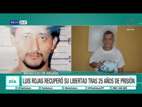 Magnicidio De Argaña Luis Rojas Recuperó Su Libertad Tras 25 Años De Prisión 