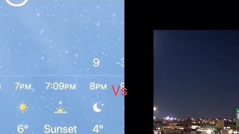 iOS Weather animations vs Irl Weather
