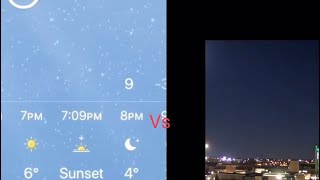 iOS Weather animations vs Irl Weather
