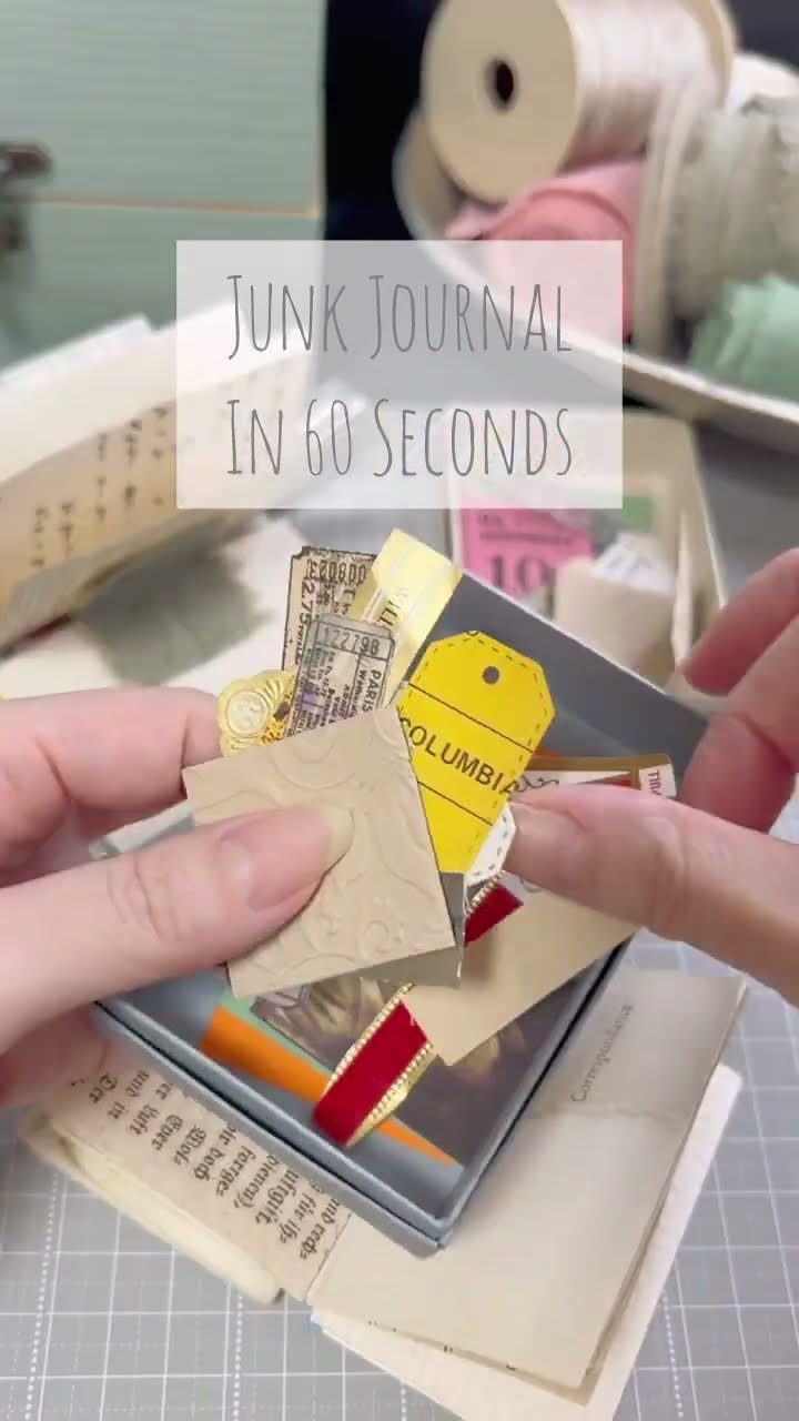 Tiny junk journals DIY/tag #junkjournal #diy #ジャンク