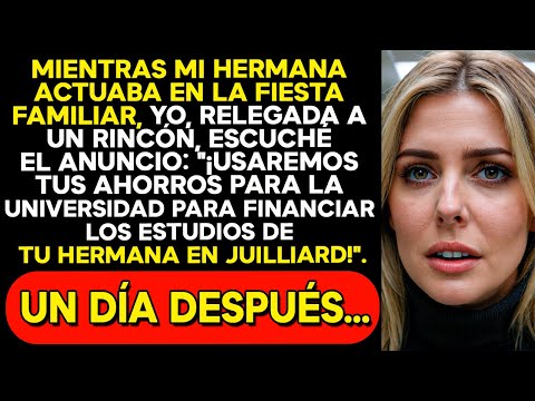MI HERMANA ACTUÓ EN LA FIESTA: 'TU DINERO DE UNIVERSIDAD ES PARA SU FUTURO EN JULLIARD'.