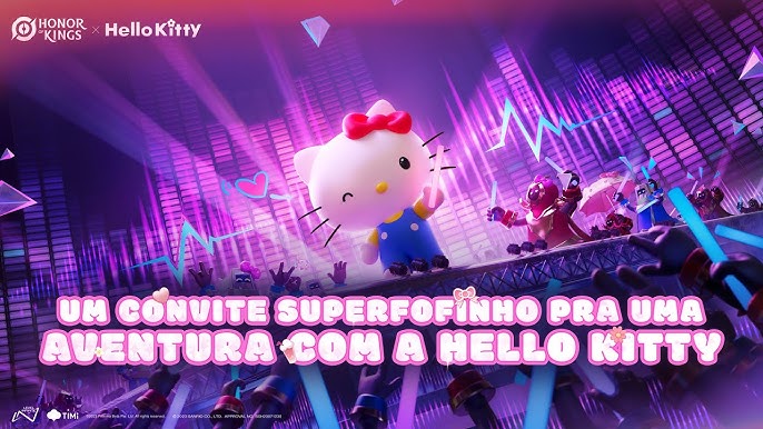 Animação da Collab King of Glory x Hello Kitty –Tenha cuidado! Meu super  poder é super fofo 