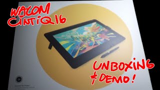 Wacom Cintiq 16 Unboxing and Demo