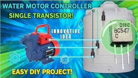 Water Motor Controller with Single Transistor