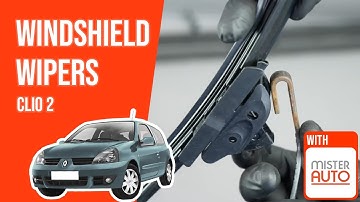 How to replace the windshield wipers Clio mk2 🌧