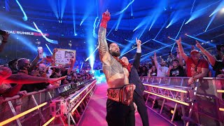 Roman reigns royal rumble live entrance