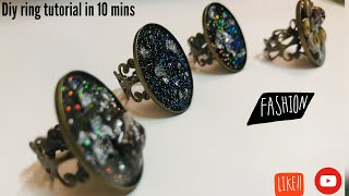 How to make jewelry||how to make resin ring||diy ring