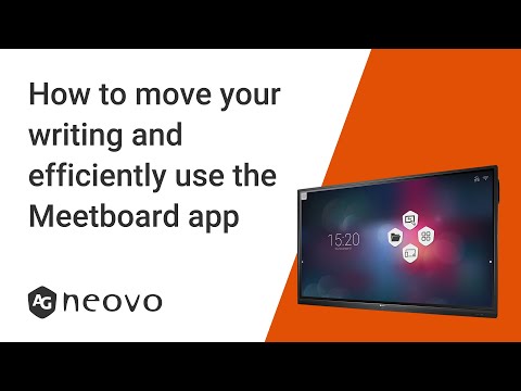 How to Move Your Writing on Meetboard Interactive Displays | AG Neovo #6