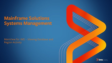 MainView for IMS: Viewing Database and Region Activity
