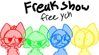 ♥️ ♣️ FREAKSHOW ♥️ ♣️// free ych // CLOSED // 4/4 taken