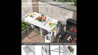 IWDOO 42.5' Fish Cleaning Table with Dual Sink IWDOO 42.5' Fish Cleaning Table with Dual Sink