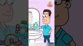 Cepíllate los Dientes | Hacky Baby vs Enjuague Bucal | Canciones Infantiles #shorts