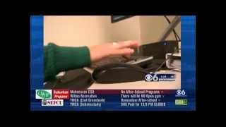 Celebrity CBS6 Albany checks out the CDPHP walking workstation Profile